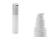 Airless bela bočica 50mL za kreme sa srebrnim zatvaračem Airless bela bočica 50mL za kreme sa srebrnim zatvaračem