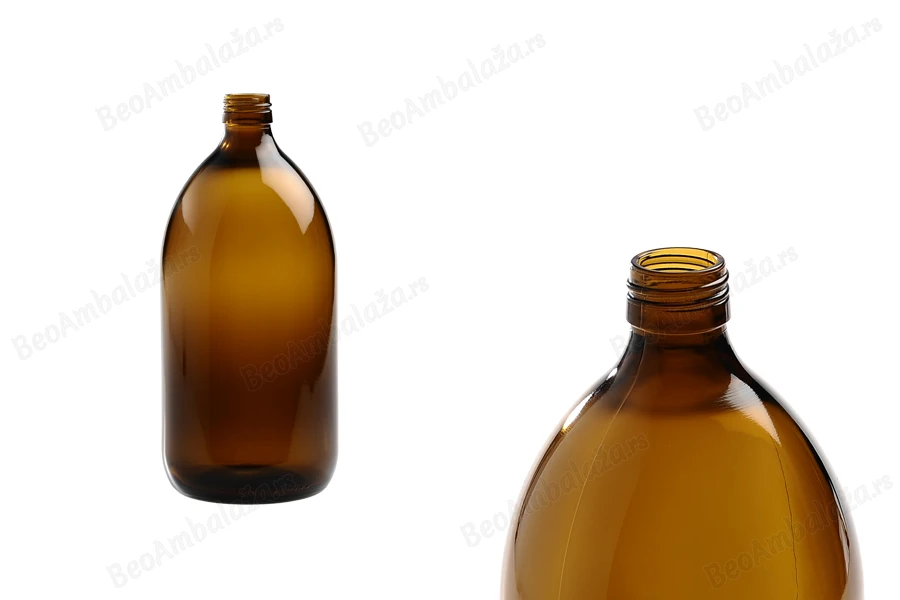 Staklena braon flašica 1000mL, za parfeme i ulja-slika_proizvoda