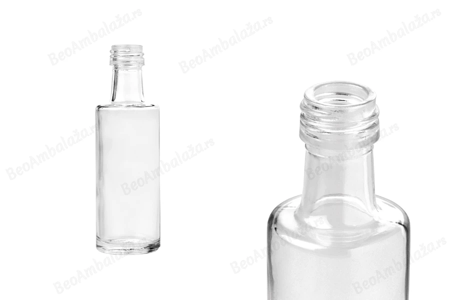 Staklena flaša Dorica* 40mL sa grlom PP18-slika_proizvoda