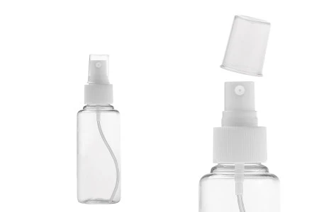 Providna PET flašica 100mL za lagane masne supstance sa sprejom i zatvaračem  - 12 kom-1