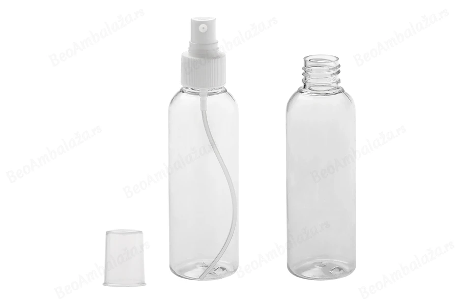 Providna PET flašica 150mL za lagane masne supstance sa sprejom i zatvaračem  - 12 kom-dimenzije_slike