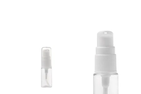 PET flašica 10mL za kreme sa pumpicom i providnim zatvaračem - 12 kom-1