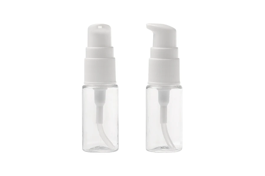 PET flašica 10mL za kreme sa pumpicom i providnim zatvaračem - 12 kom PET flašica 10mL za kreme sa pumpicom i providnim zatvaračem - 12 kom