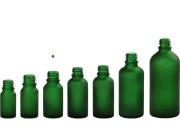 Zelena staklena bočica od peskiranog stakla za etarska ulja 15mL, sa grlom PP18 - bez zatvarača Zelena staklena bočica od peskiranog stakla za etarska ulja 15mL, sa grlom PP18 - bez zatvarača-grupa_slika