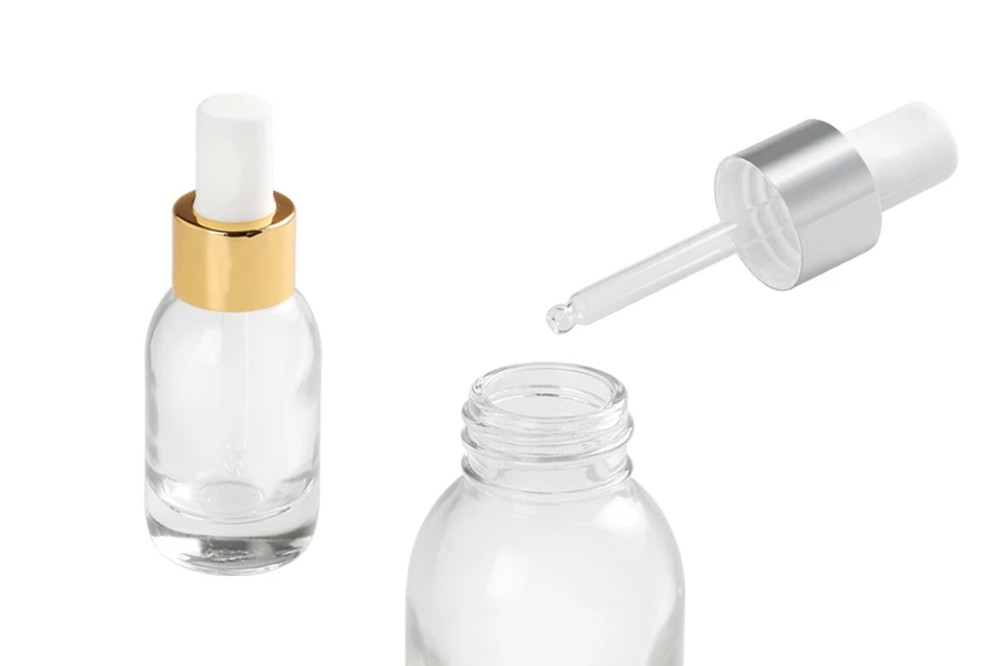 Providna staklena bočica 50mL sa pipetom u dve boje Providna staklena bočica 50mL sa pipetom u dve boje