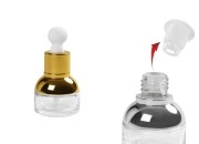 Staklena bočica 20mL sa pipetom i regulatorom protoka u dve boje Staklena bočica 20mL sa pipetom i regulatorom protoka u dve boje
