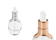Staklena bočica 30mL sa pipetom i regulatorom protoka u srebrnoj ili bronzanoj boji