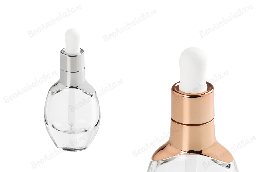 Staklena bočica 30mL sa pipetom i regulatorom protoka u srebrnoj ili bronzanoj boji-slika_proizvoda