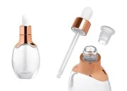 Staklena bočica 40mL za kozmetičke preparate sa pipetom, zatvaračem i plastičnim drenažnim elementom Staklena bočica 40mL za kozmetičke preparate sa pipetom, zatvaračem i plastičnim drenažnim elementom