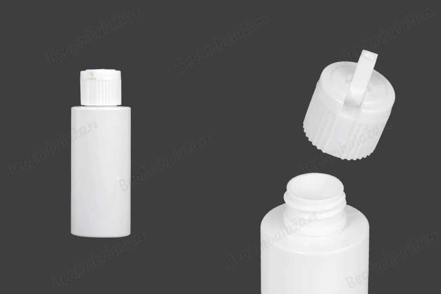 Plastična flaša 50mL (PP24/410) sa zatvaračem sa kapalicom - 12 kom-slika_proizvoda