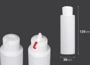 Plastična flaša 100mL (PP24/410) sa zatvaračem sa kapalicom - 12 kom-dimenzije_slike