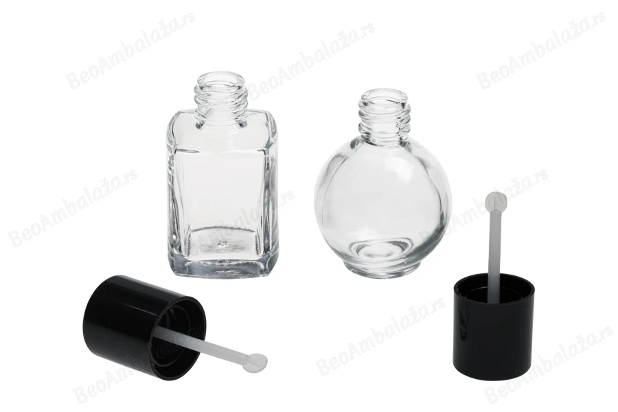 Staklena bočica 30mL za kozmetičke preparate sa crnim plastičnim zatvaračem (PP18) sa spatulom-slika_proizvoda