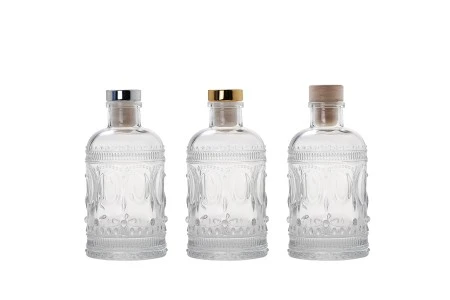 Staklena boca 200mL sa reljefom-4