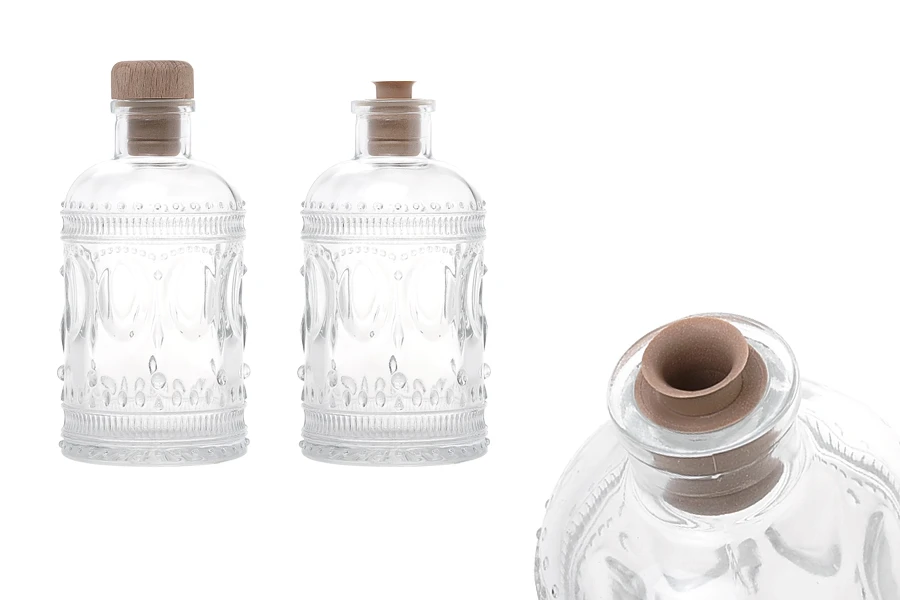 Staklena boca 200mL sa reljefom Staklena boca 200mL sa reljefom