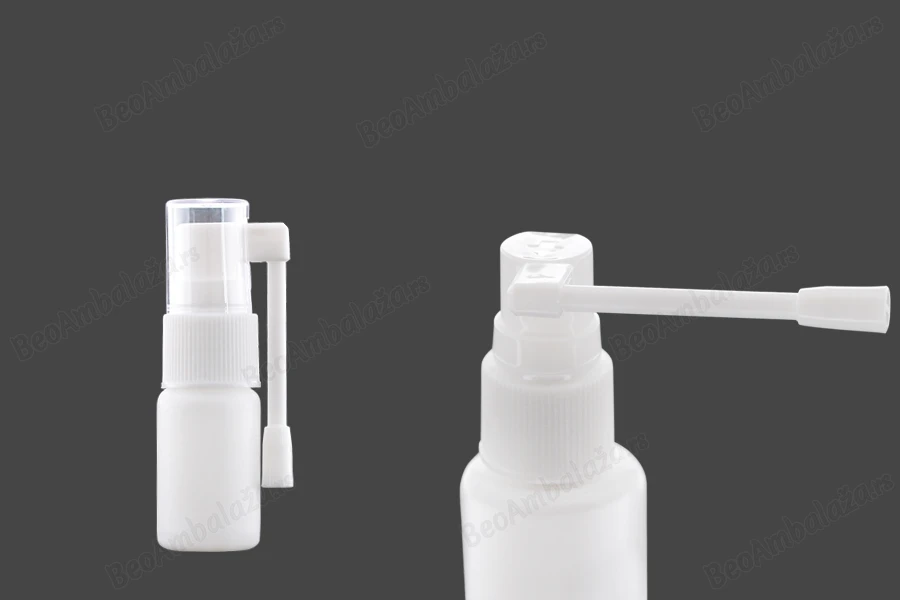 Flašica 10mL sa pumpicom i raspršivačem, za dermatološku i farmaceutsku upotrebu - 12 kom-slika_proizvoda