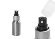 Aluminijumska boca 50mL sa sprejom i providnim zatvaračem - 10 kom