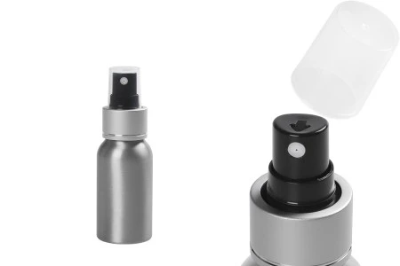 Aluminijumska boca 50mL sa sprejom i providnim zatvaračem - 10 kom-1