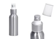 Aluminijumska boca 100mL sa sprejom i providnim zatvaračem - 10 kom