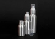 Aluminijumska boca 100mL sa sprejom i providnim zatvaračem - 10 kom
