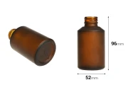 Staklena karamel MAT bočica 100mL PP28-dimenzije_slike