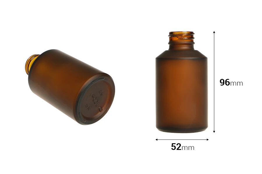 Staklena karamel MAT bočica 100mL PP28-dimenzije_slike