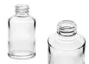 Staklena okrugla providna flašica 200mL, PP28 Staklena okrugla providna flašica 200mL, PP28