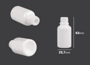 Staklena bočica 15mL za etarska ulja u beloj boji, sa grlom PP18 Staklena bočica 15mL za etarska ulja u beloj boji, sa grlom PP18-dimenzije_slike