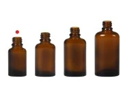 Staklena ovalna karamel bočica za etarska ulja 10mL, sa grlom PP18 Staklena ovalna karamel bočica za etarska ulja 10mL, sa grlom PP18