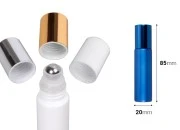 Staklena roll-on bočica 10mL sa metalnom kuglicom, u raznim bojama Staklena roll-on bočica 10mL sa metalnom kuglicom, u raznim bojama
