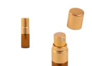 Staklena braon bočica 2mL za parfeme, sa aluminijumskim sprejom i poklopcem - 6 kom Staklena braon bočica 2mL za parfeme, sa aluminijumskim sprejom i poklopcem - 6 kom