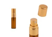 Staklena braon bočica 3mL za parfeme, sa sprejom i aluminijumskim zatvaračem - 6 kom Staklena braon bočica 3mL za parfeme, sa sprejom i aluminijumskim zatvaračem - 6 kom