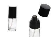 Staklena okrugla bočica 30mL za kreme sa crnom plastičnom pumpicom i crnim zatvaračem (PP18) Staklena okrugla bočica 30mL za kreme sa crnom plastičnom pumpicom i crnim zatvaračem (PP18)