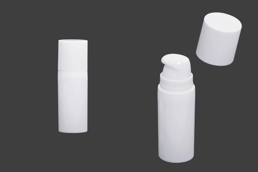 Airless plastična bela bočica 10mL za kreme - 12 kom Airless plastična bela bočica 10mL za kreme - 12 kom