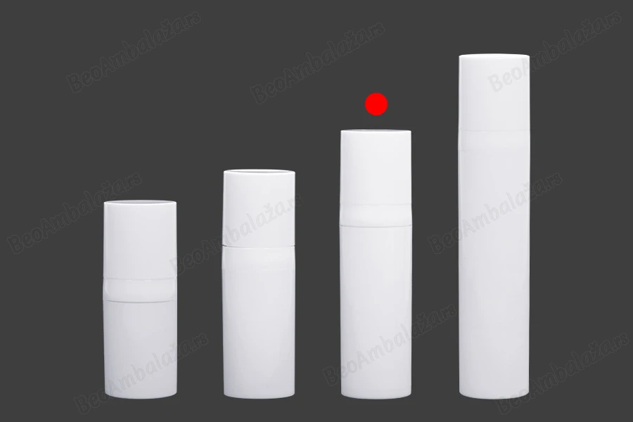 Airless plastična bela bočica 15mL za kreme - 12 kom-grupa_slika