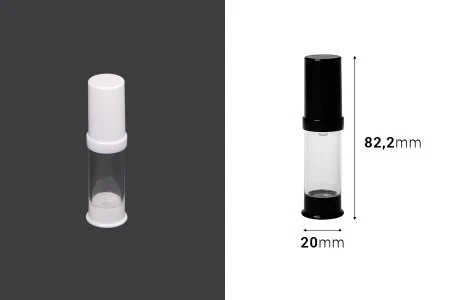 Airless akrilna bočica 5mL za kreme, u dve boje - 12 kom-2