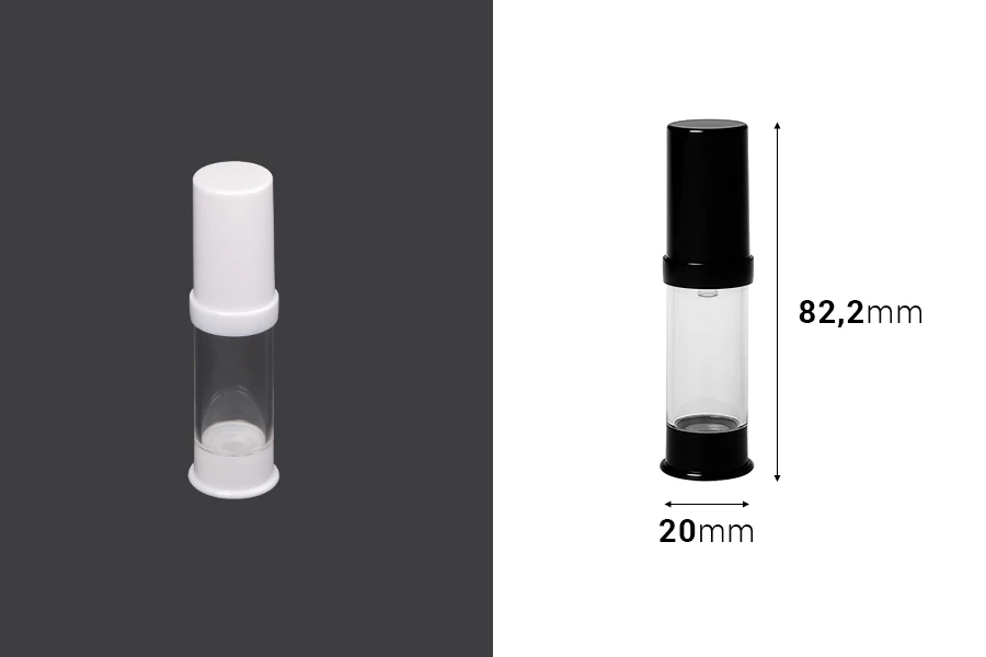 Airless akrilna bočica 5mL za kreme, u dve boje - 12 kom Airless akrilna bočica 5mL za kreme, u dve boje - 12 kom
