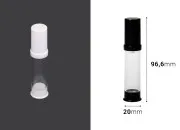 Airless akrilna bočica 10mL za kreme, u dve boje - 12 kom