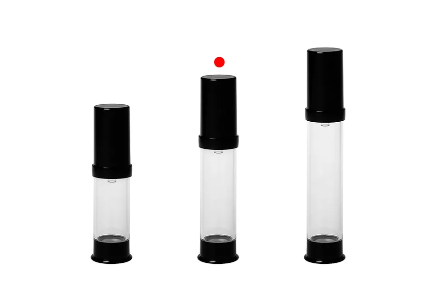 Airless akrilna bočica 10mL za kreme, u dve boje - 12 kom