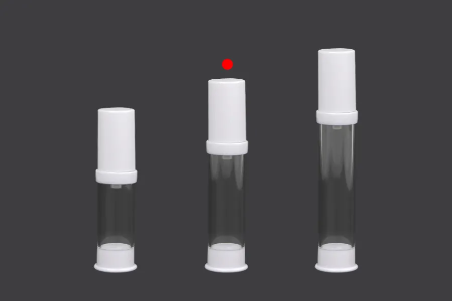 Airless akrilna bočica 10mL za kreme, u dve boje - 12 kom
