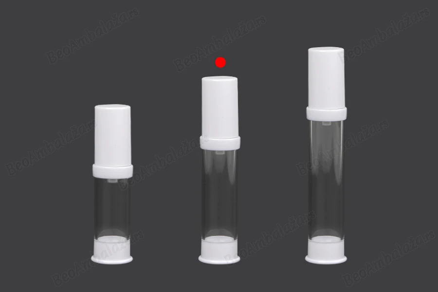 Airless akrilna bočica 10mL za kreme, u dve boje - 12 kom-grupa_slika