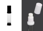 Airless akrilna bočica 10mL za kreme, u dve boje - 12 kom