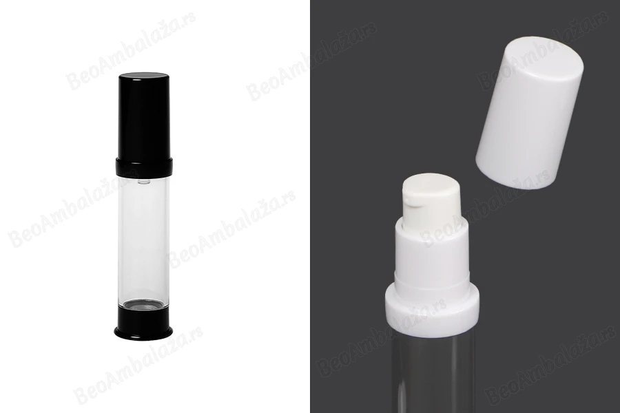 Airless akrilna bočica 10mL za kreme, u dve boje - 12 kom-slika_proizvoda