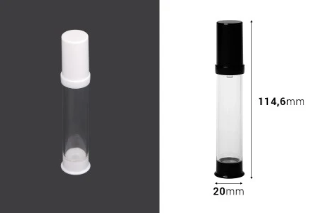 Airless akrilna bočica 15mL za kreme - 12 kom-2