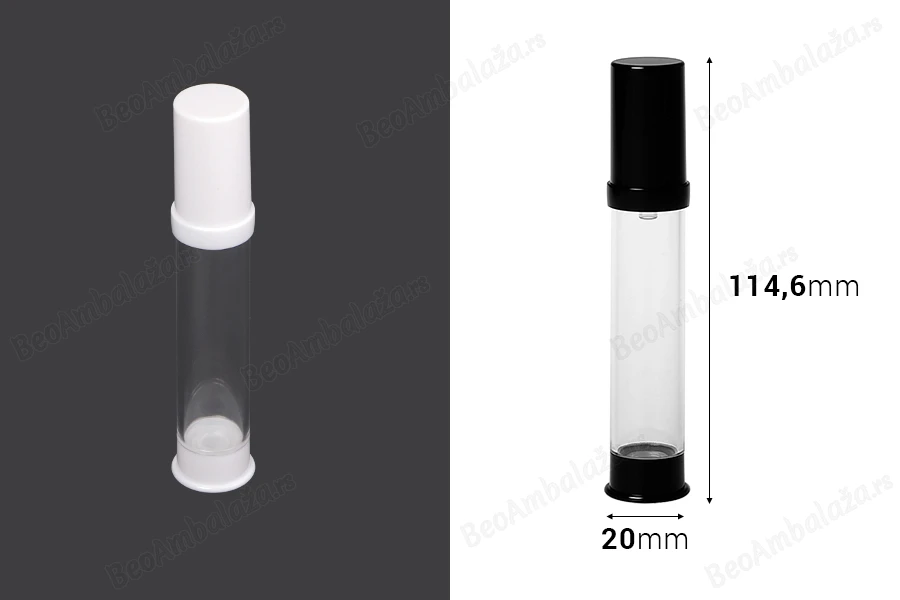 Airless akrilna bočica 15mL za kreme - 12 kom-dimenzije_slike