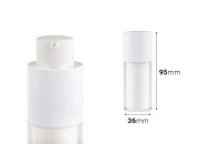 Airless bočica 15mL za kreme, plastična sa spoljašnjom akrilnom futrolom-dimenzije_slike