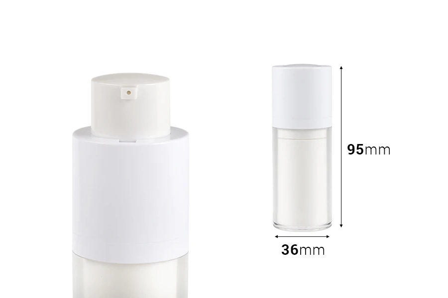 Airless bočica 15mL za kreme, plastična sa spoljašnjom akrilnom futrolom-dimenzije_slike