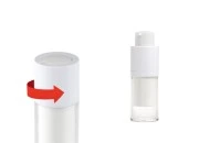 Airless bočica 15mL za kreme, plastična sa spoljašnjom akrilnom futrolom-grupa_slika