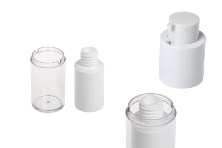 Airless bočica 15mL za kreme, plastična sa spoljašnjom akrilnom futrolom-6