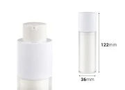 Airless bočica 30mL za kreme, plastična sa spoljašnjom akrilnom futrolom