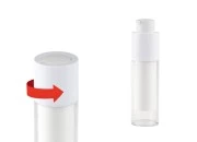 Airless bočica 30mL za kreme, plastična sa spoljašnjom akrilnom futrolom